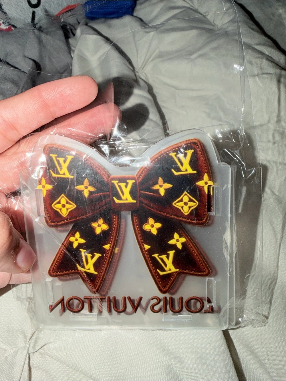 Louis Vuitton Brown Monogram Bow Acrylic Pen Holder